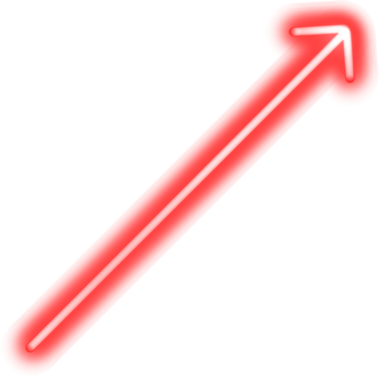 Red neon arrow